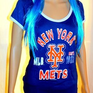 NY METS Girls Blingy Tshirt-SZ. LARGE